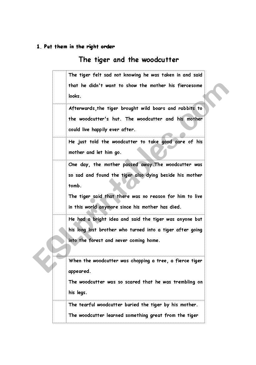 storytelling worksheet