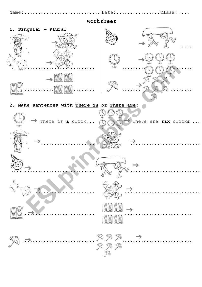 There is / There are worksheet