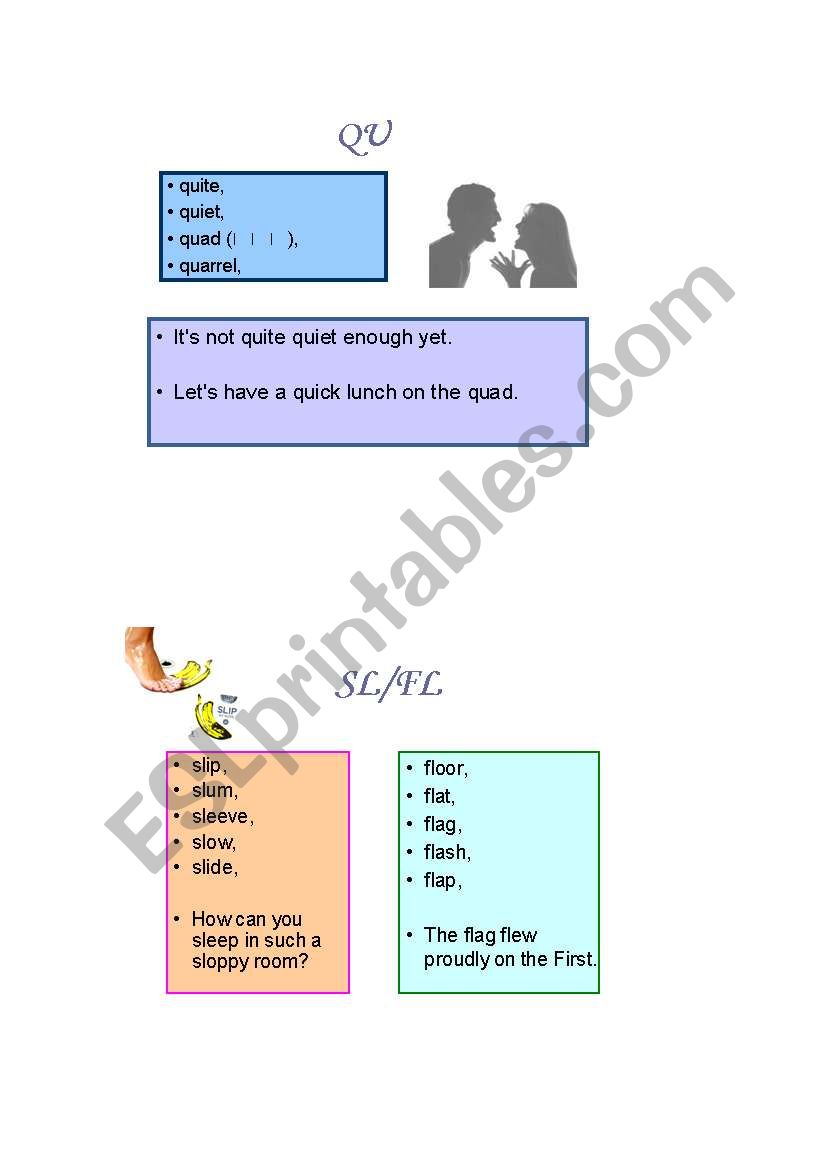 consonant clusters  worksheet