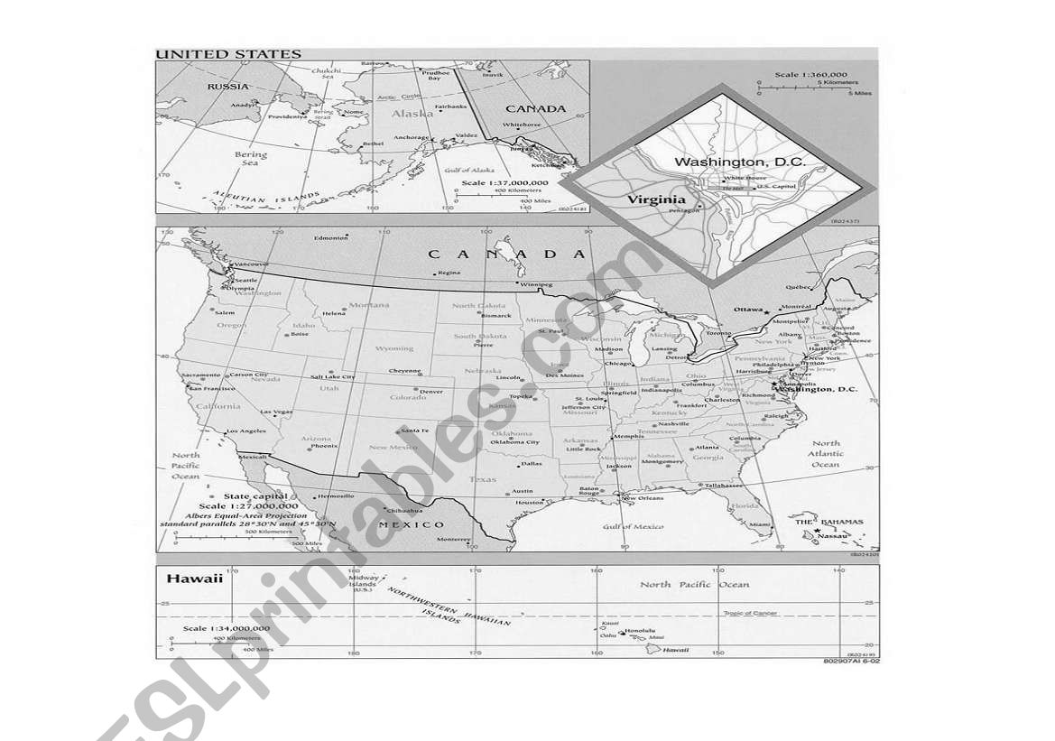 US map worksheet