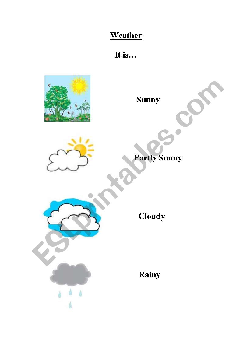 The Weather worksheet