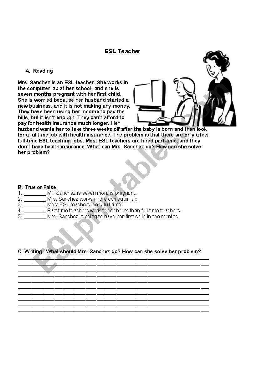 Reading comprehension. worksheet