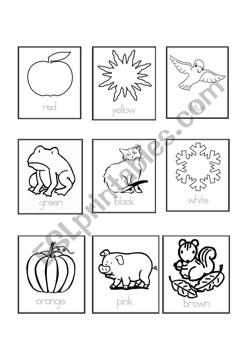 Colours worksheet