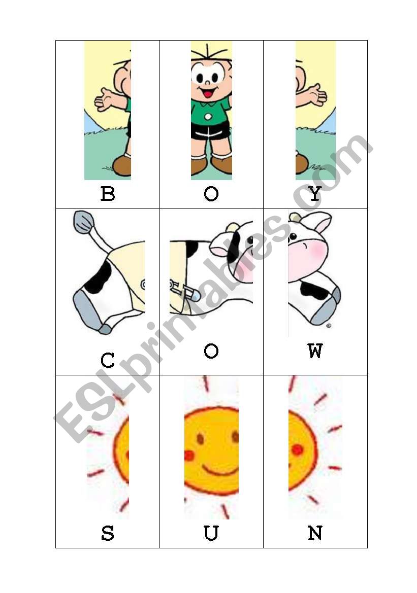 3 LETTER WORDS worksheet