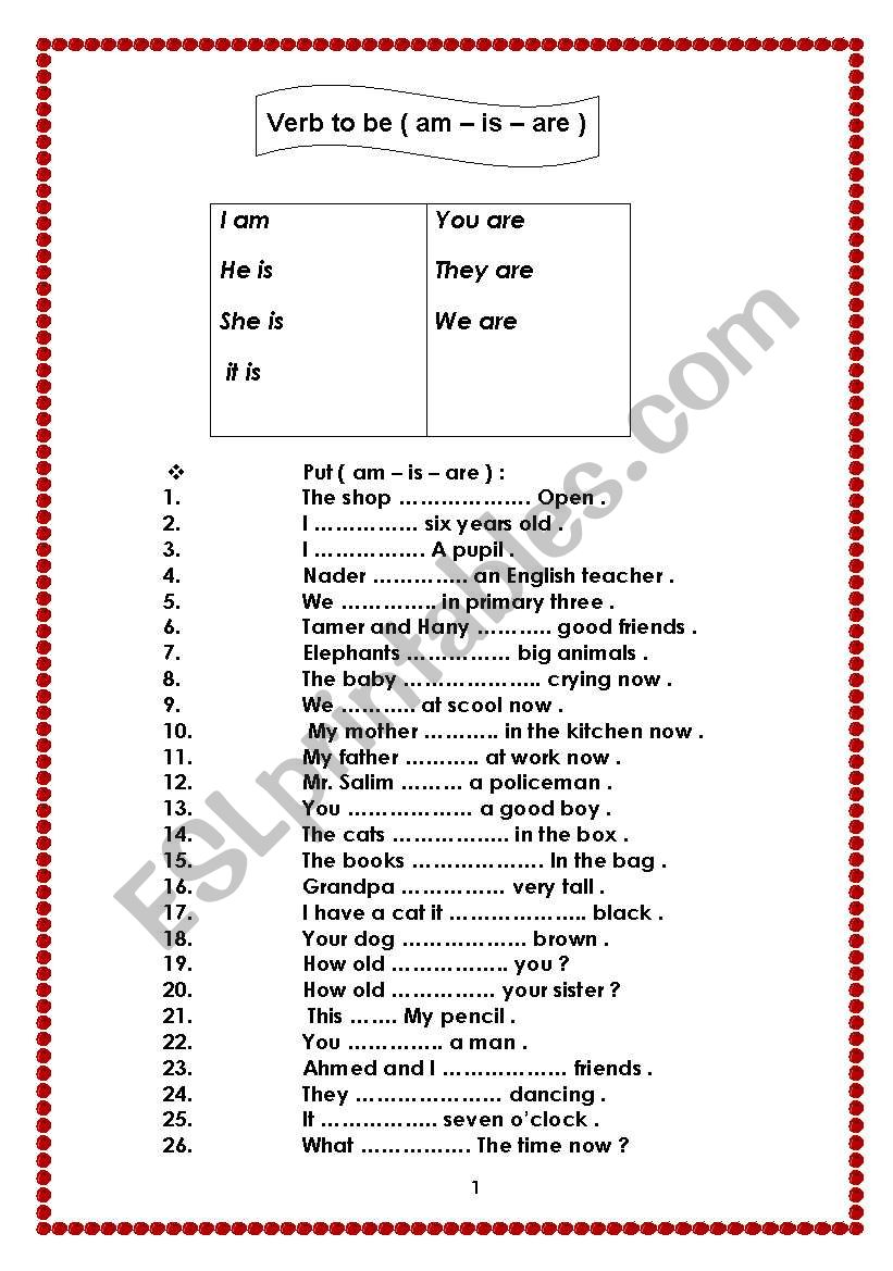 grammar revision  worksheet