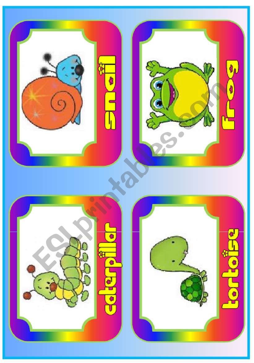 toy animals  (1/3) worksheet