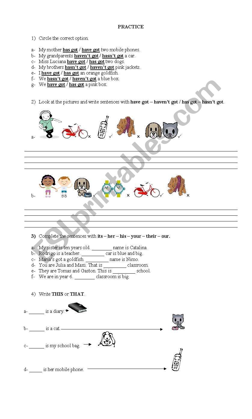 Revision Worksheet worksheet