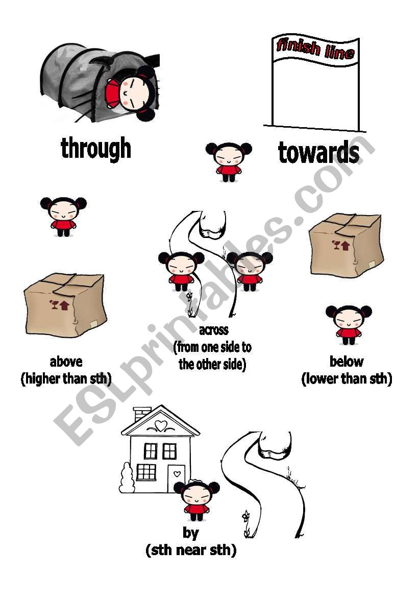 Prepositions with picture 3 worksheet