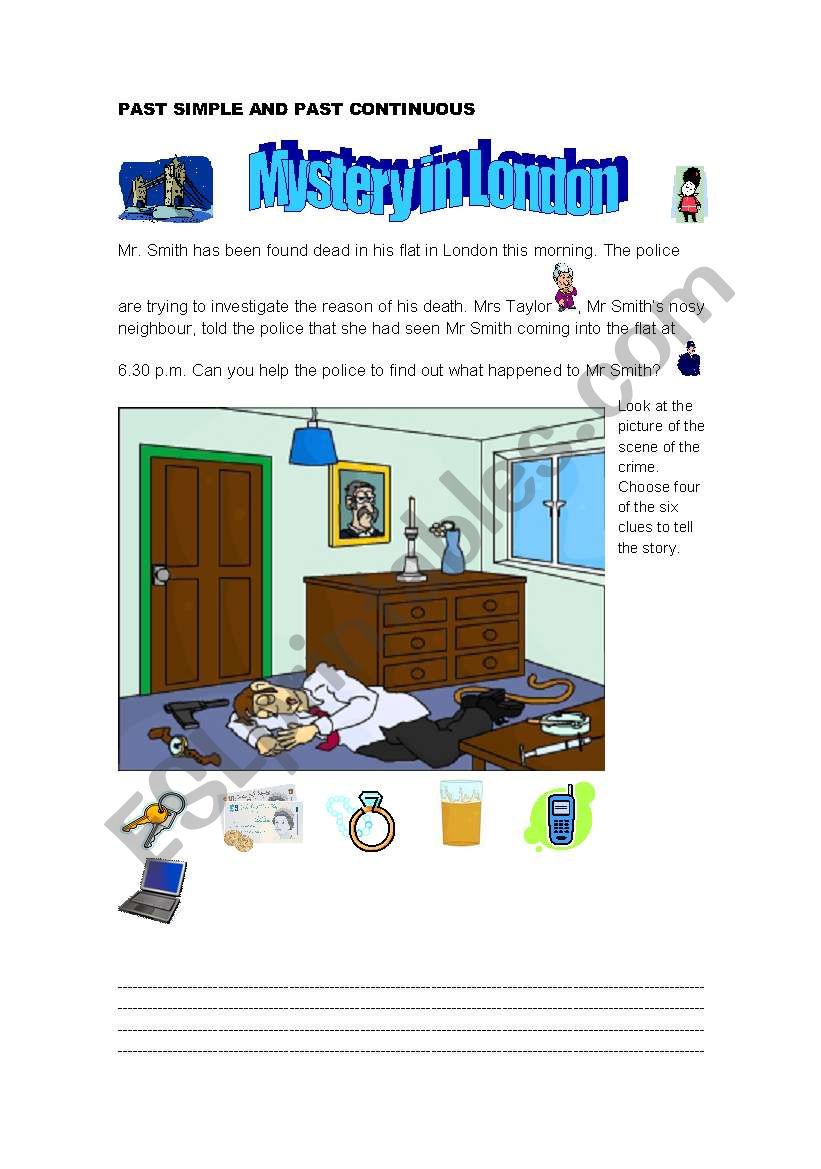 Mystery in London worksheet