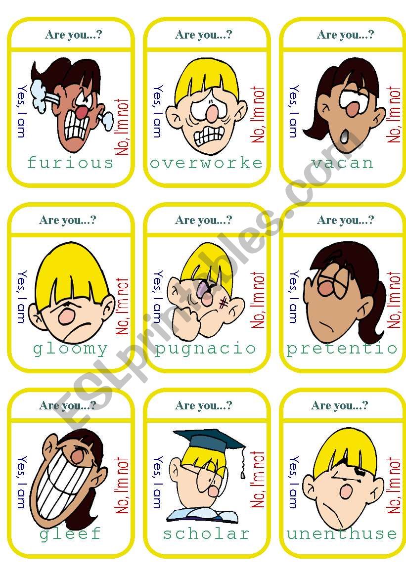 Complicated Feelings Card Game (2of2)