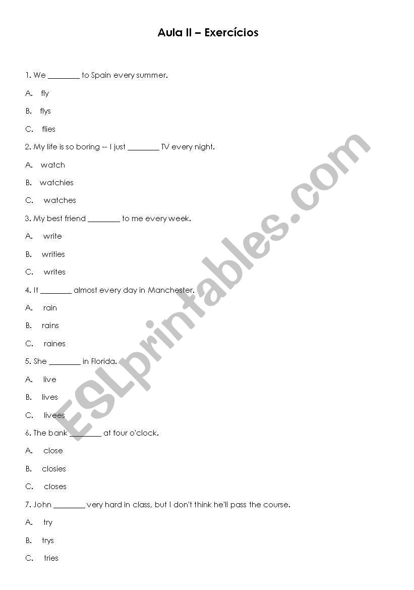 Exercise - SP worksheet