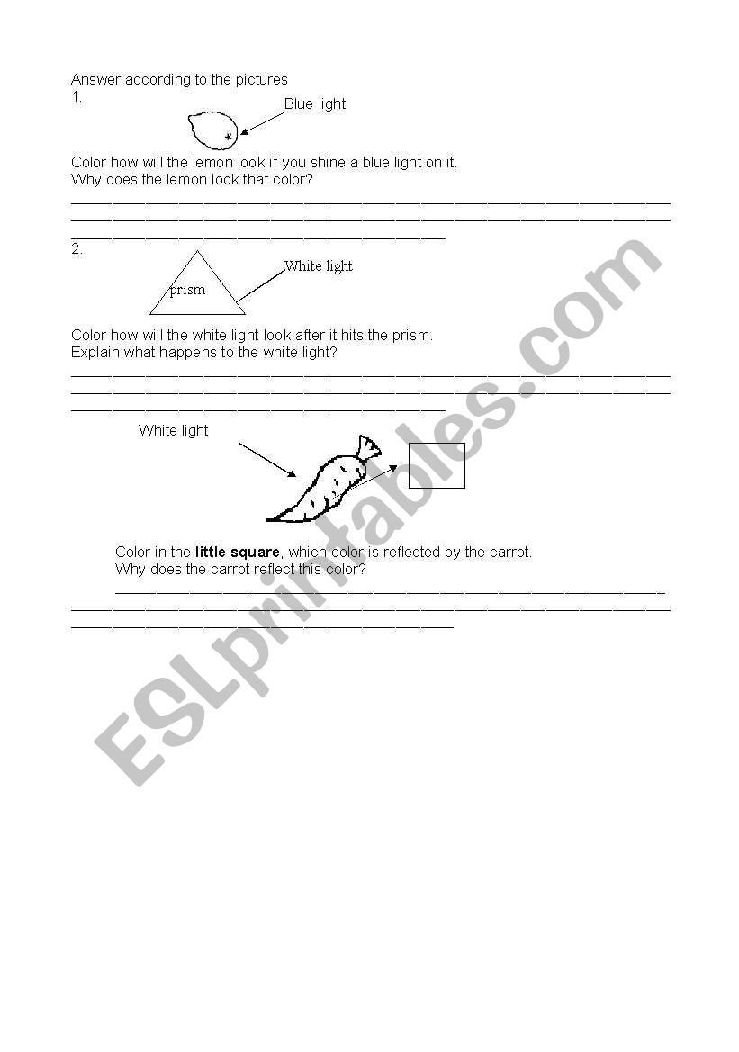 light worksheet