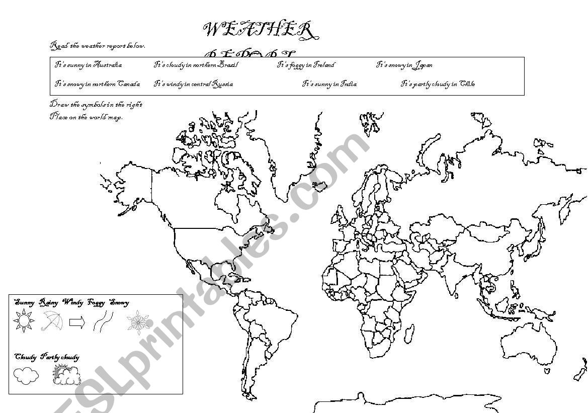 Weather Report worksheet