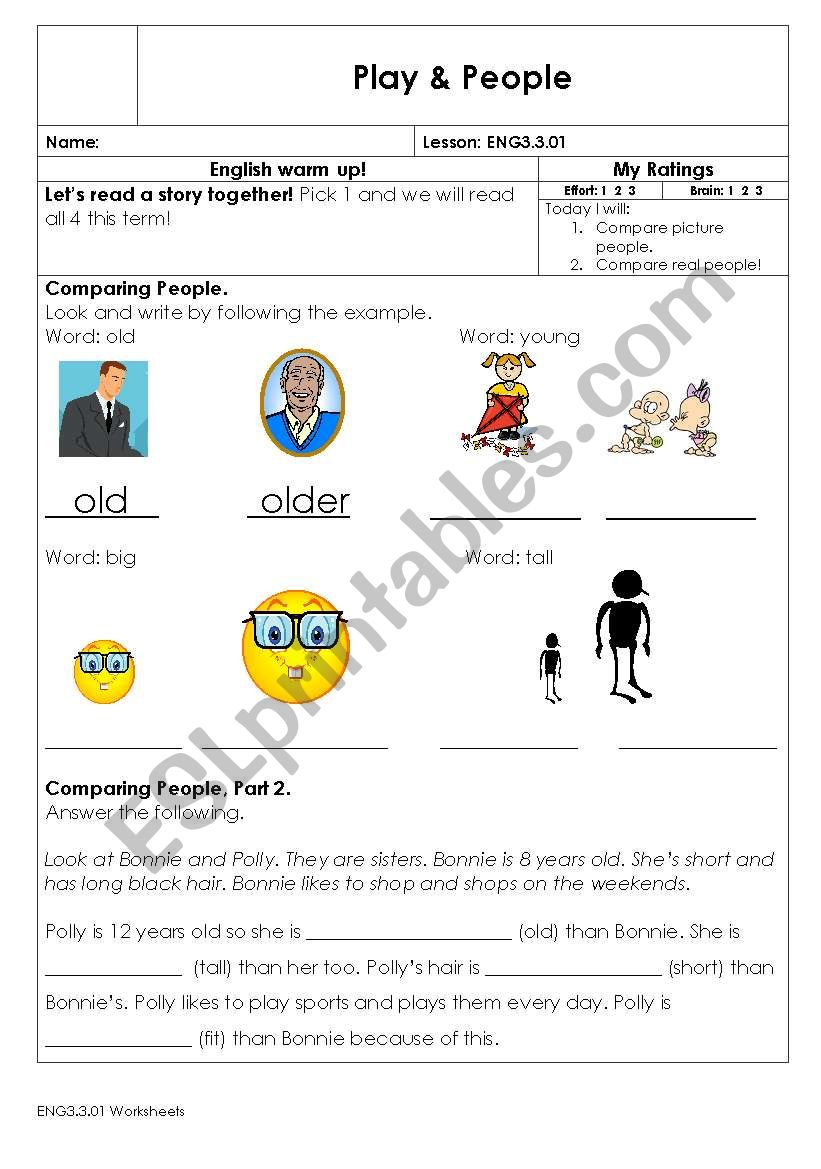 opposites worksheet