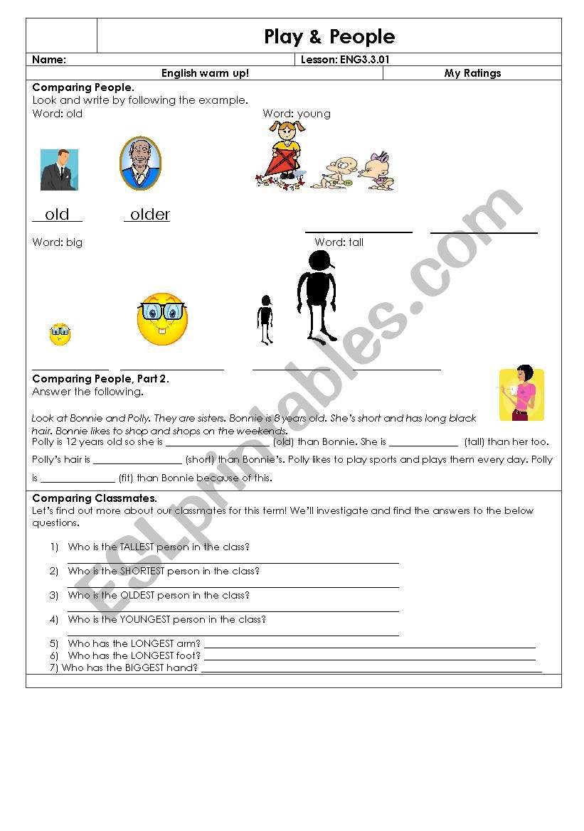 People  worksheet