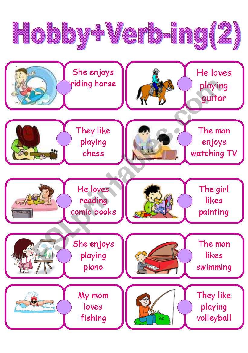 Ing Form Of Verb Worksheets Pdf