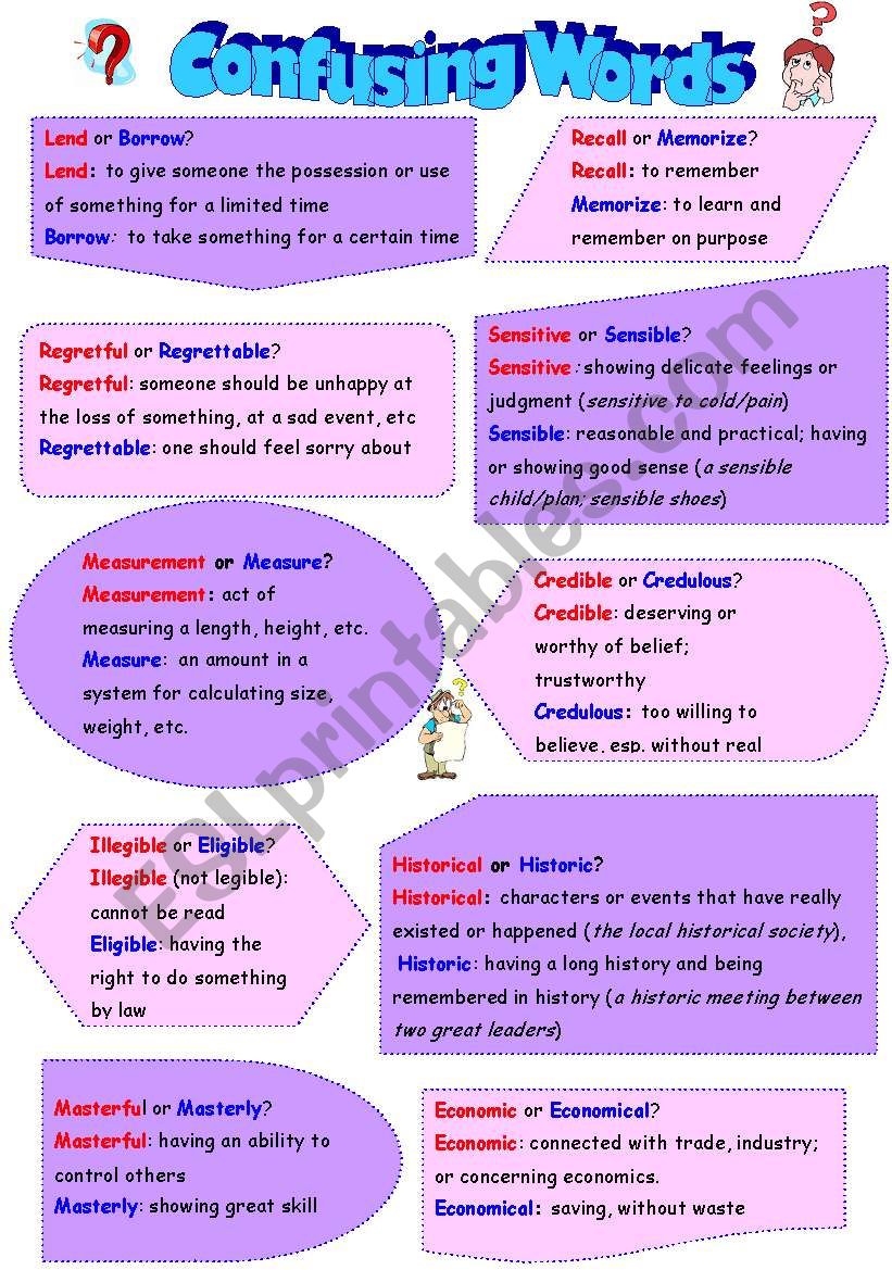 confusing-words-2-pages-key-esl-worksheet-by-hoatth