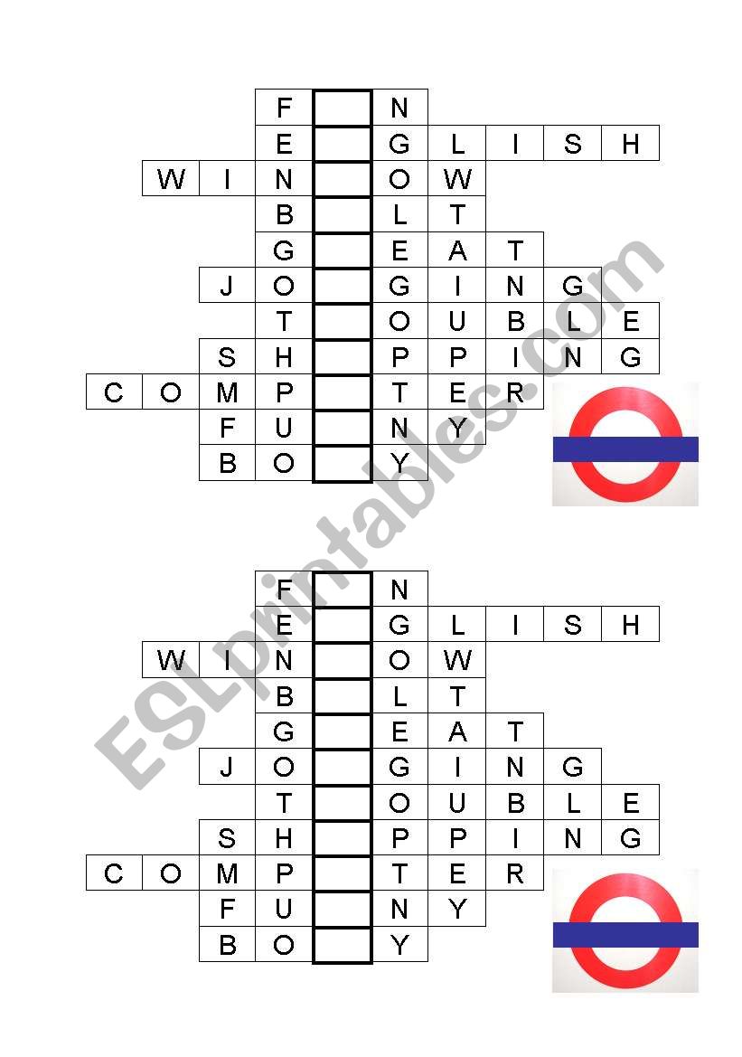 Underground (Puzzle) worksheet