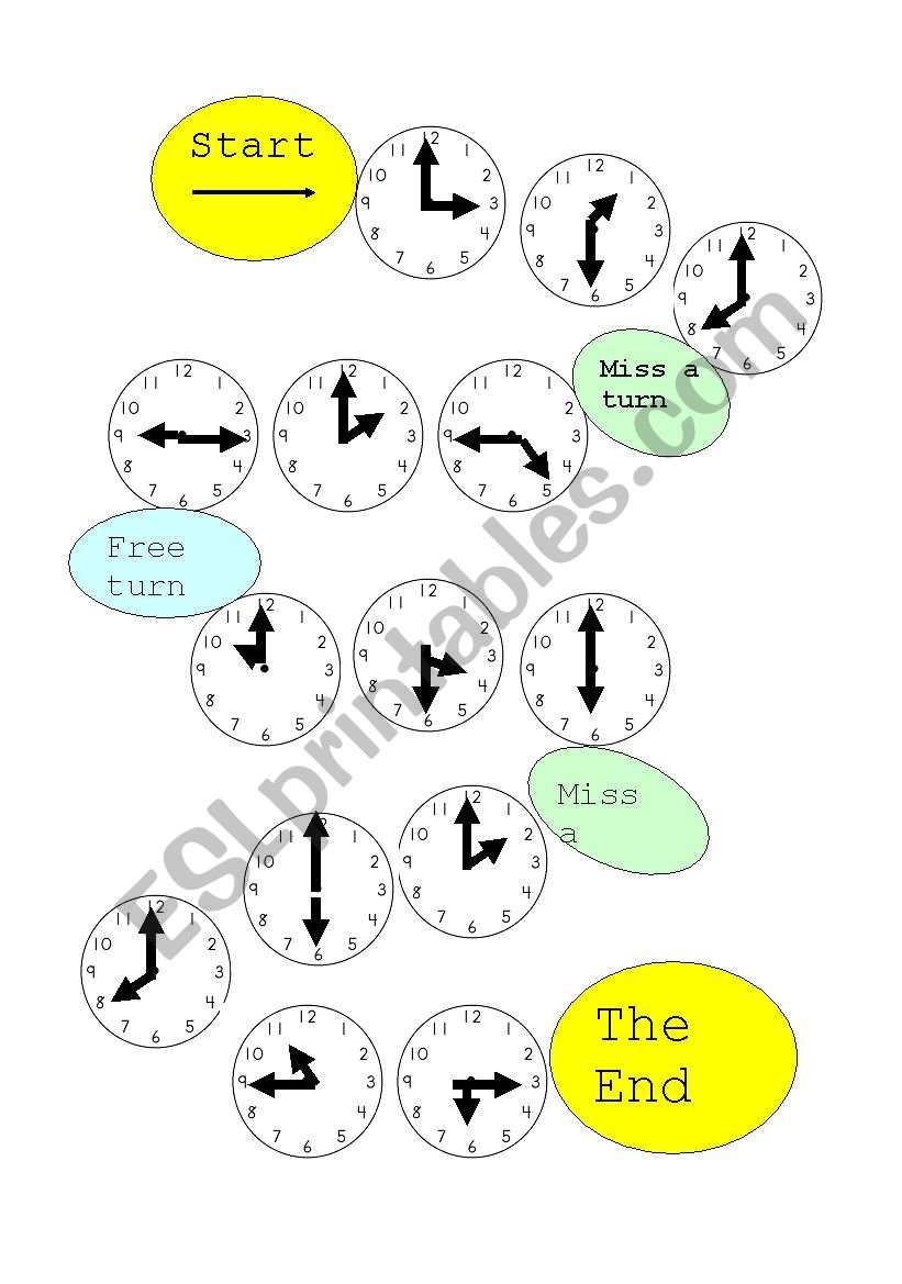 Whats the time ? worksheet