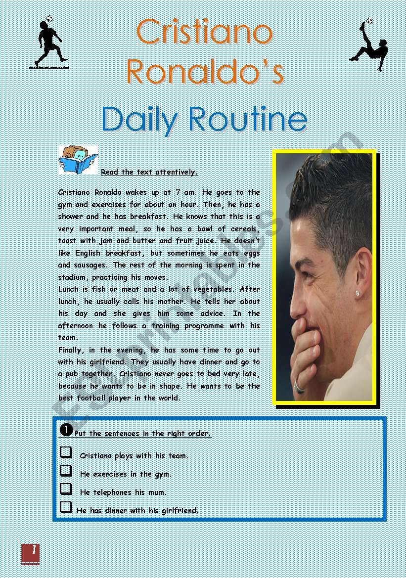 Cristiano RonaldoÂ´s Daily Routine