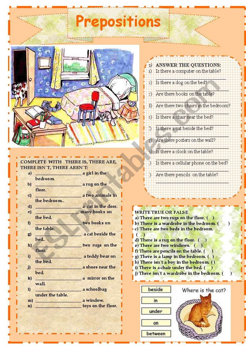 The Bedroom worksheet