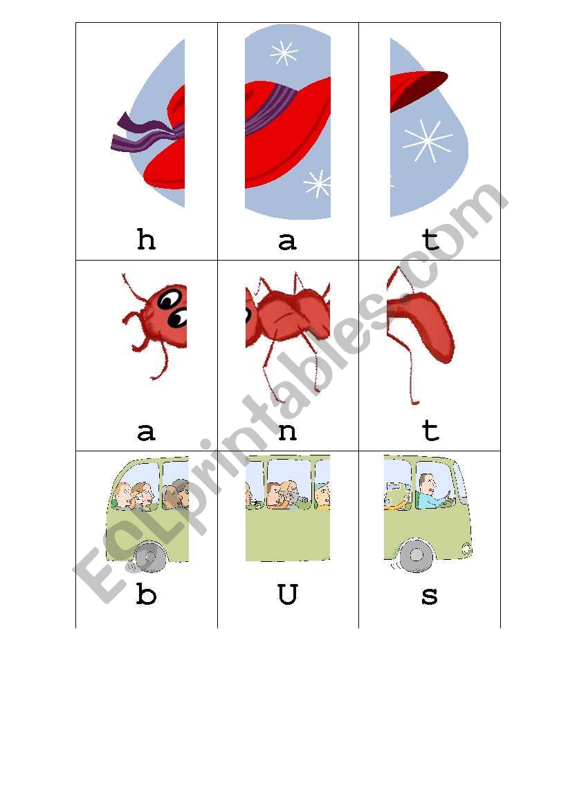 3 LETTER WORDS 2 worksheet