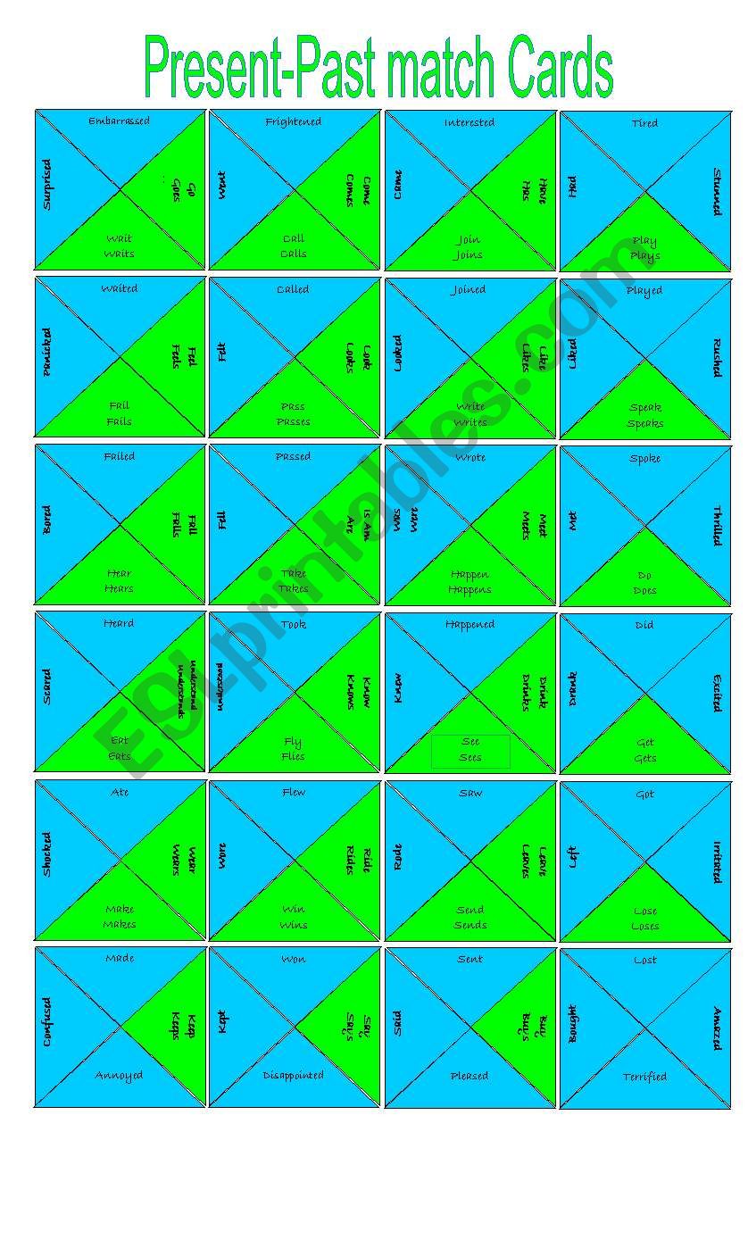 Present and past tense puzzles