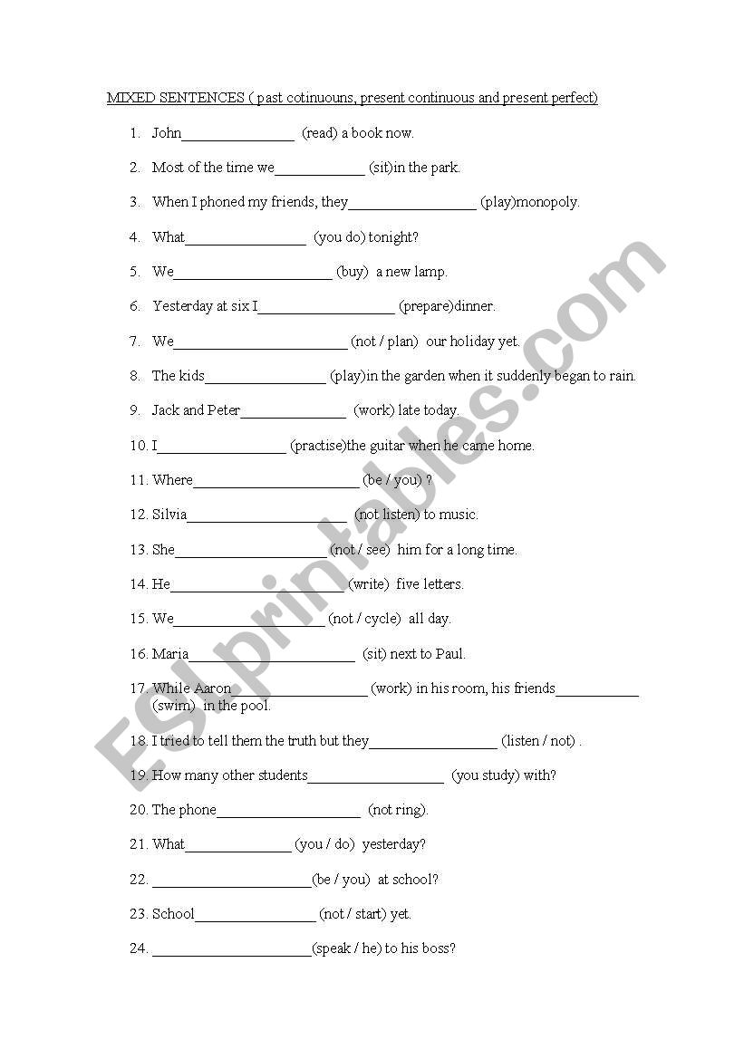 english-worksheets-mixed-sentences