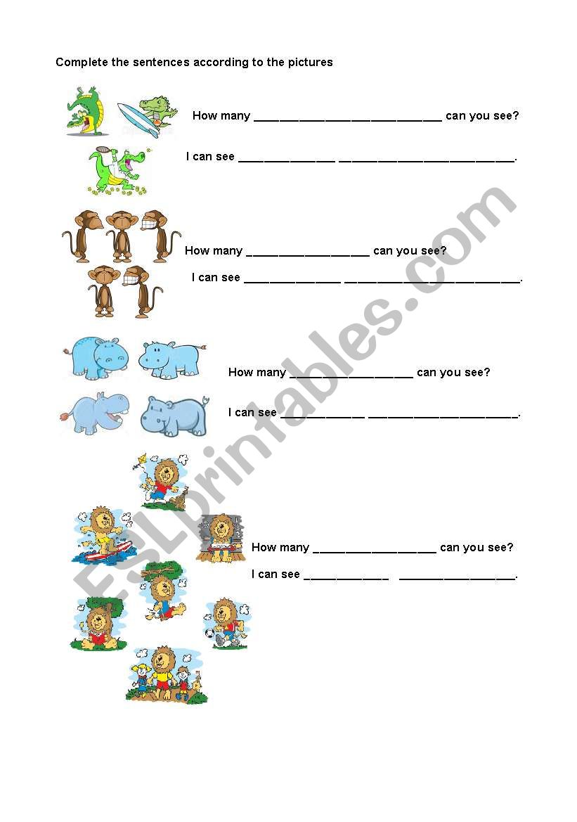 animals activity worksheet