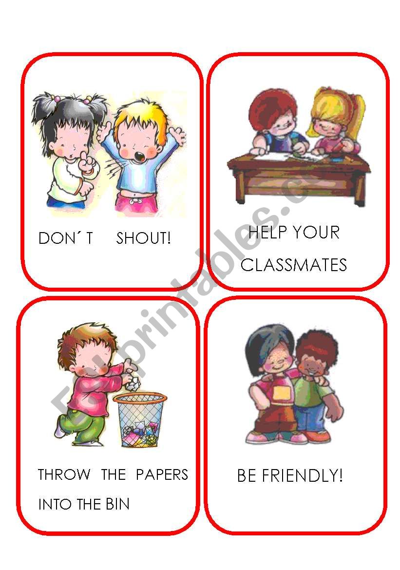  RULES_ flashcards SET 2/2  worksheet