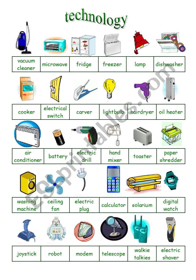 Technology 2/2 (29.08.09) worksheet