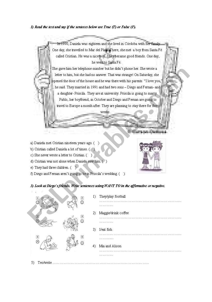 Love Story worksheet