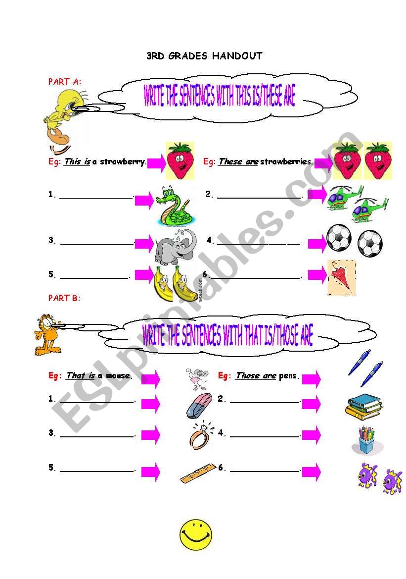 This/that handout worksheet