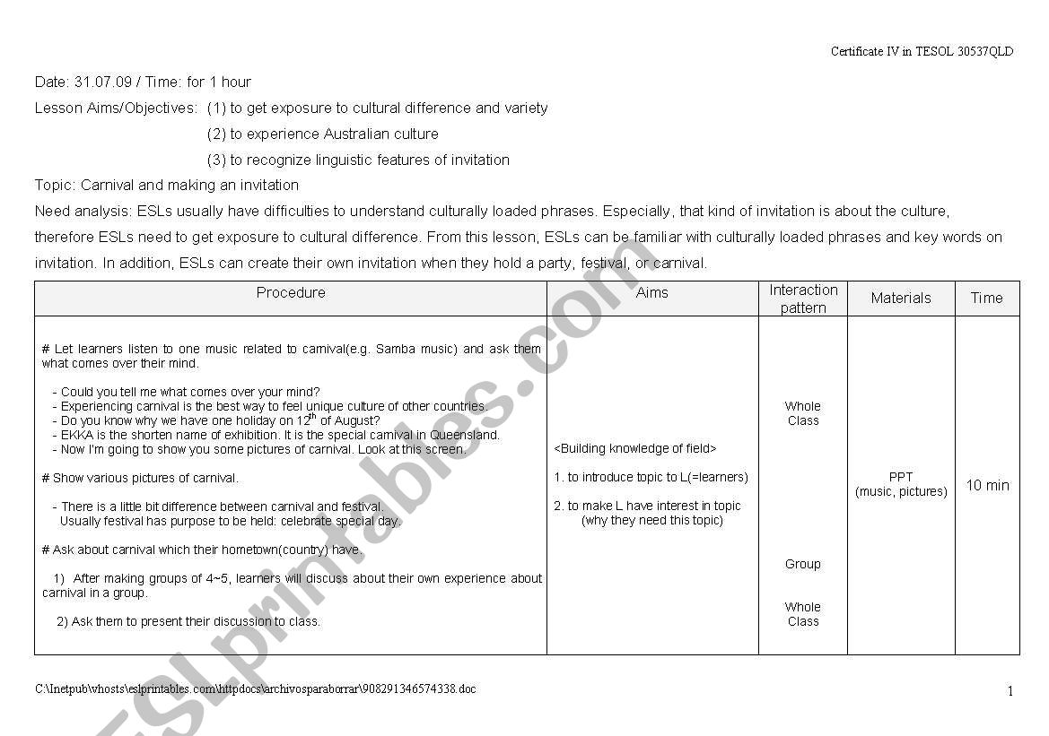 lesson plan-culturally loaded phrases