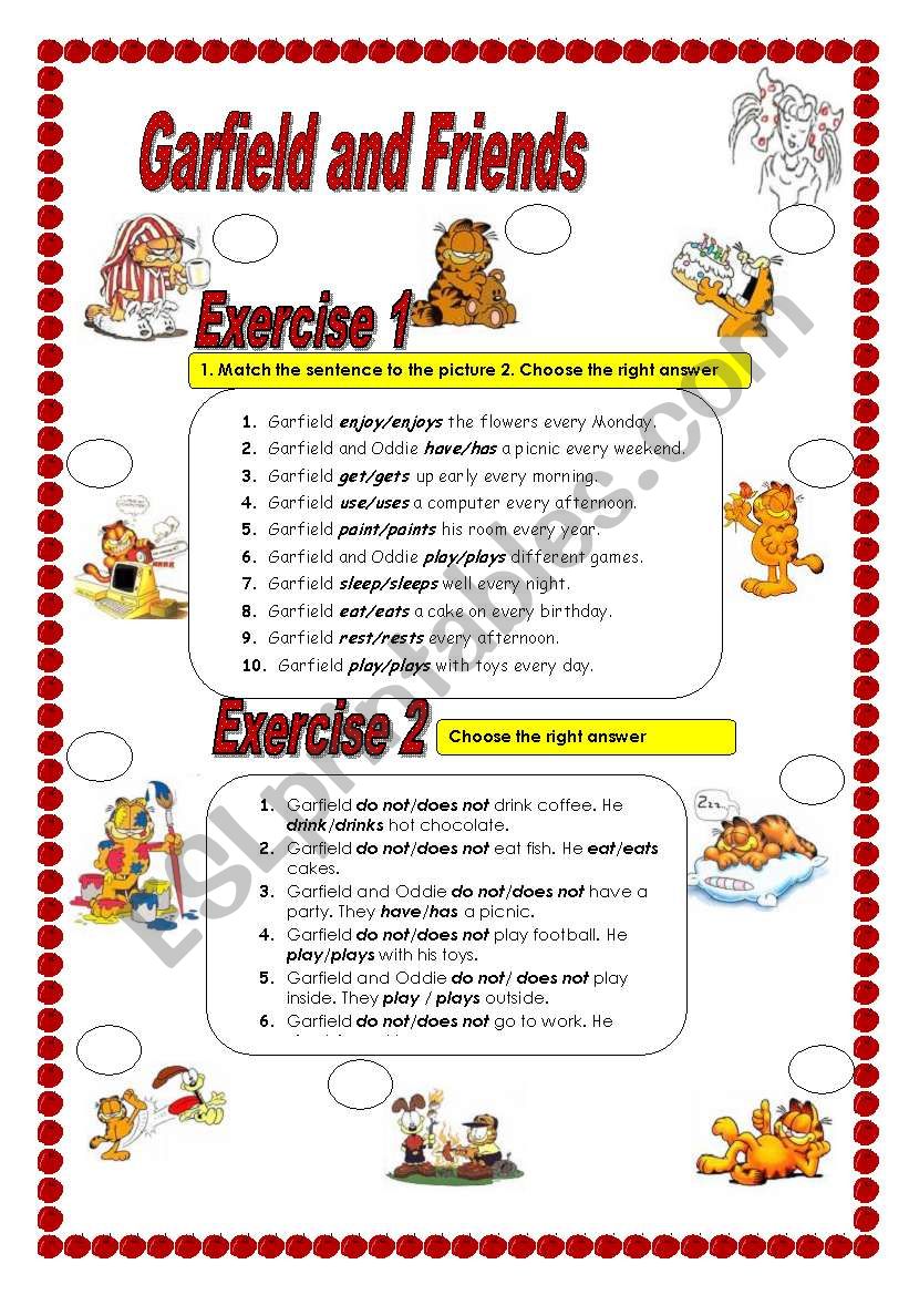 Present Simple 1/2 worksheet