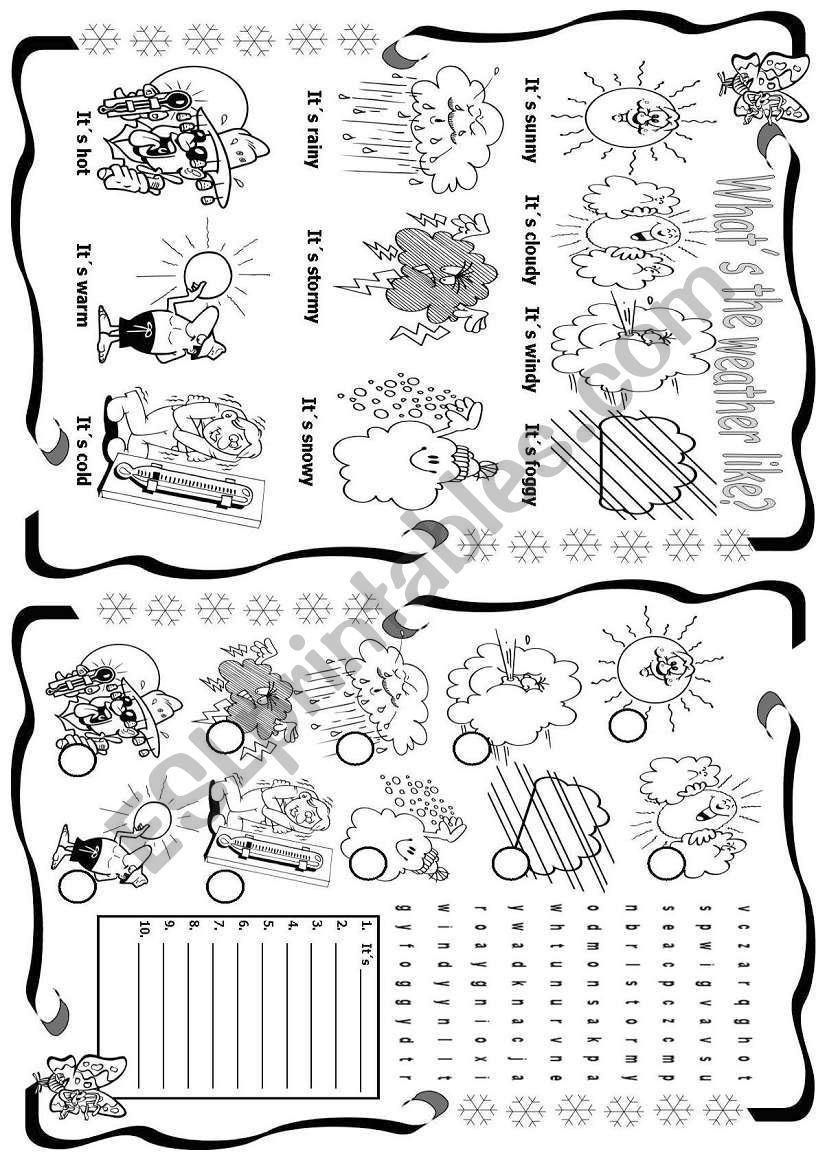 WhatÂ´s the weather like? worksheet