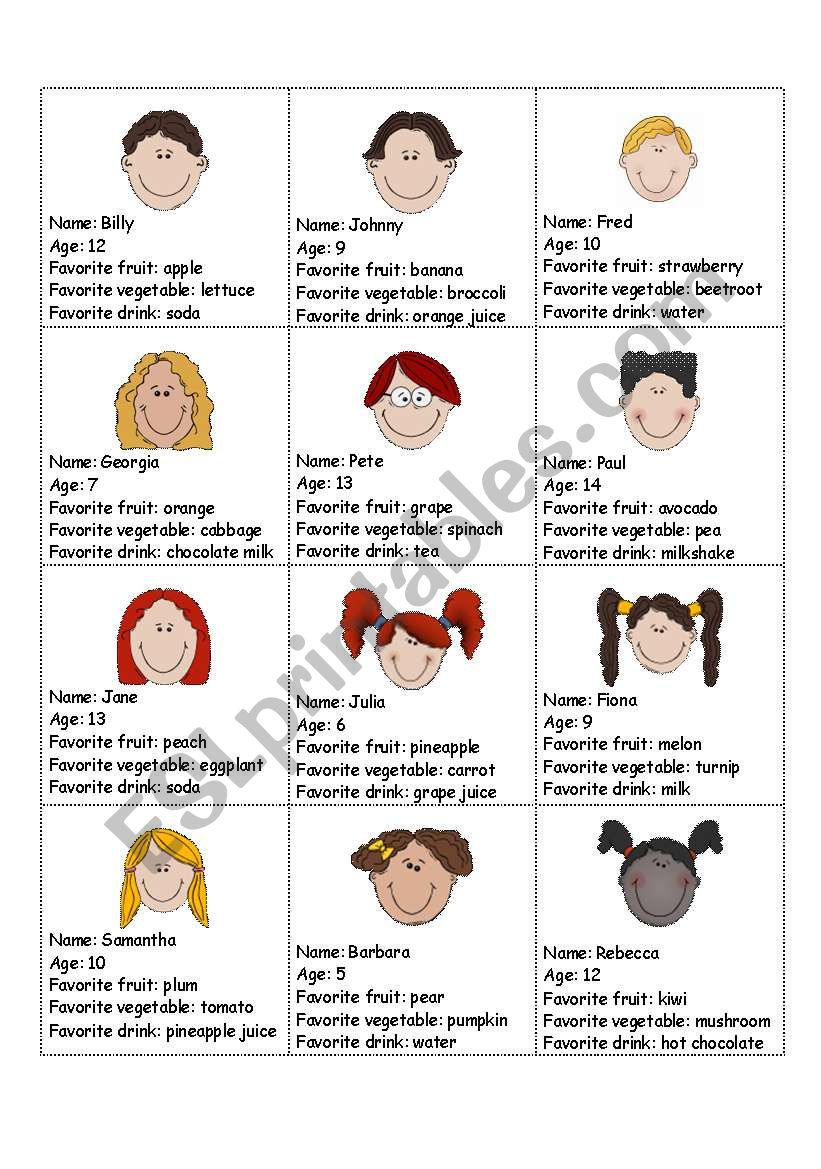 Whats your favorite...? worksheet