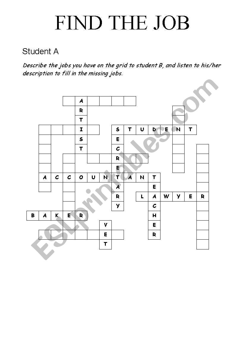 Find the job quiz worksheet