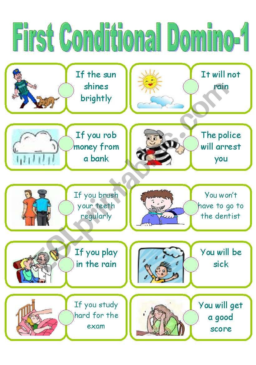 First Conditional Domino worksheet