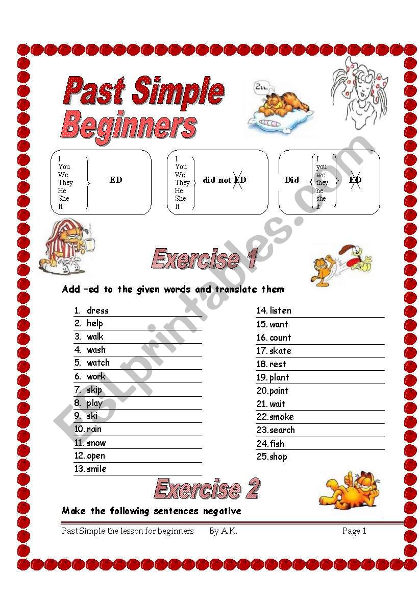 2-pages-3-exercises-50-sentences-past-simple-for-beginners-esl-worksheet-by-allakoalla