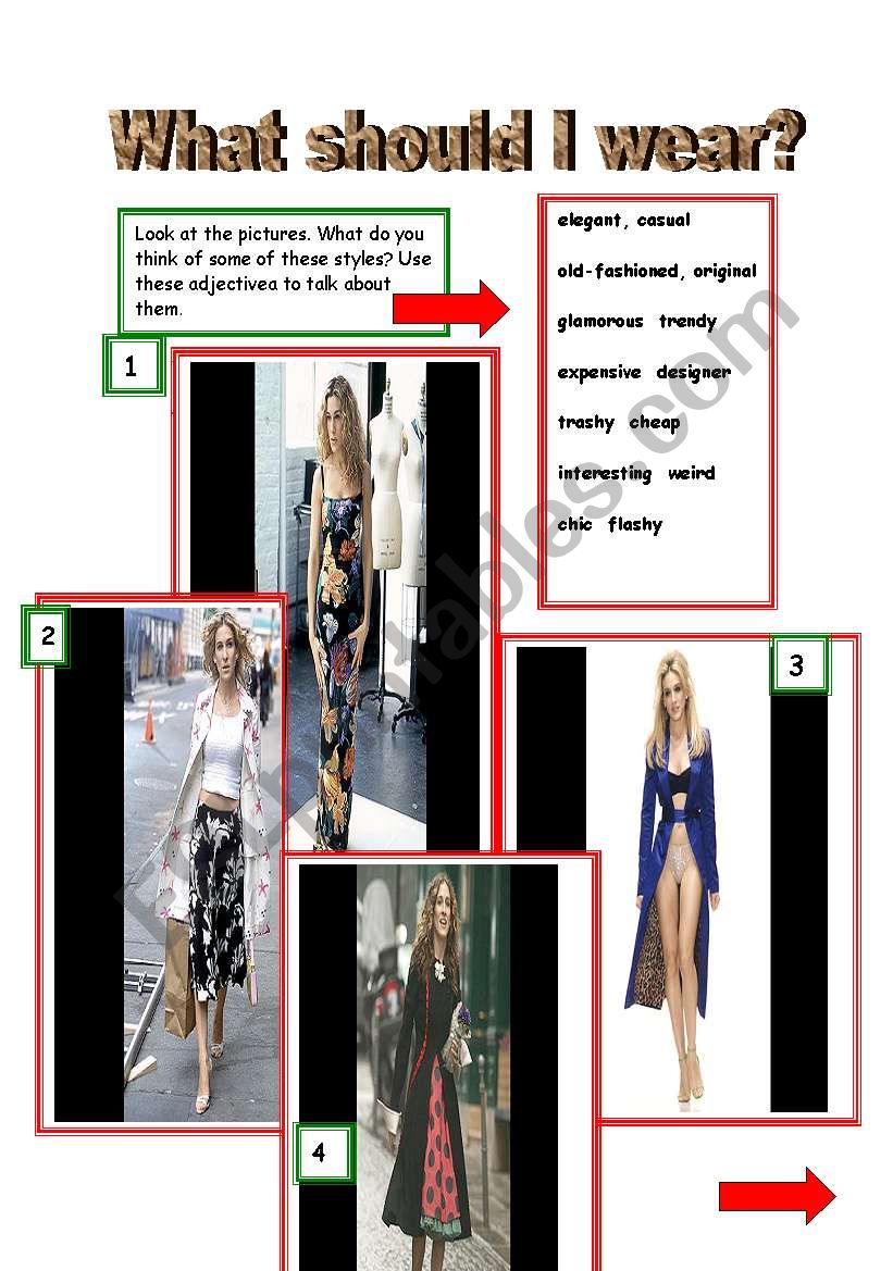 What should I wear? worksheet