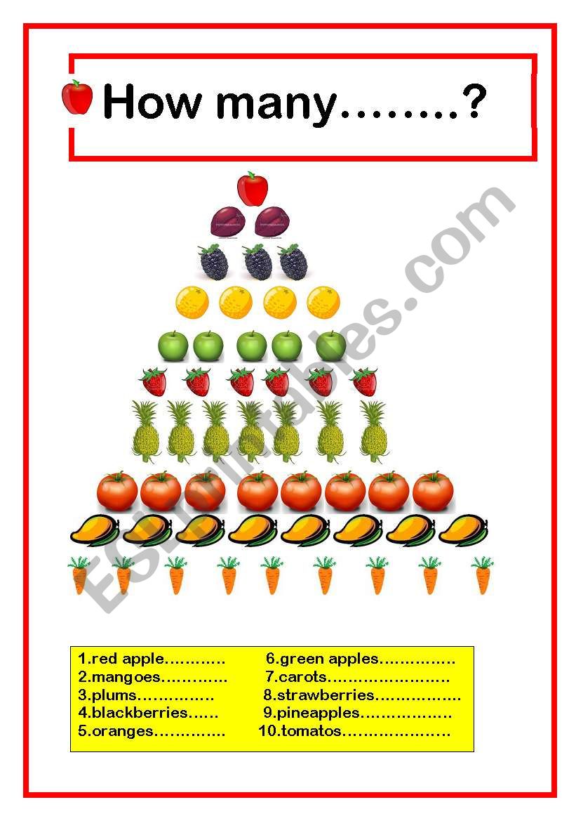 how many...? worksheet