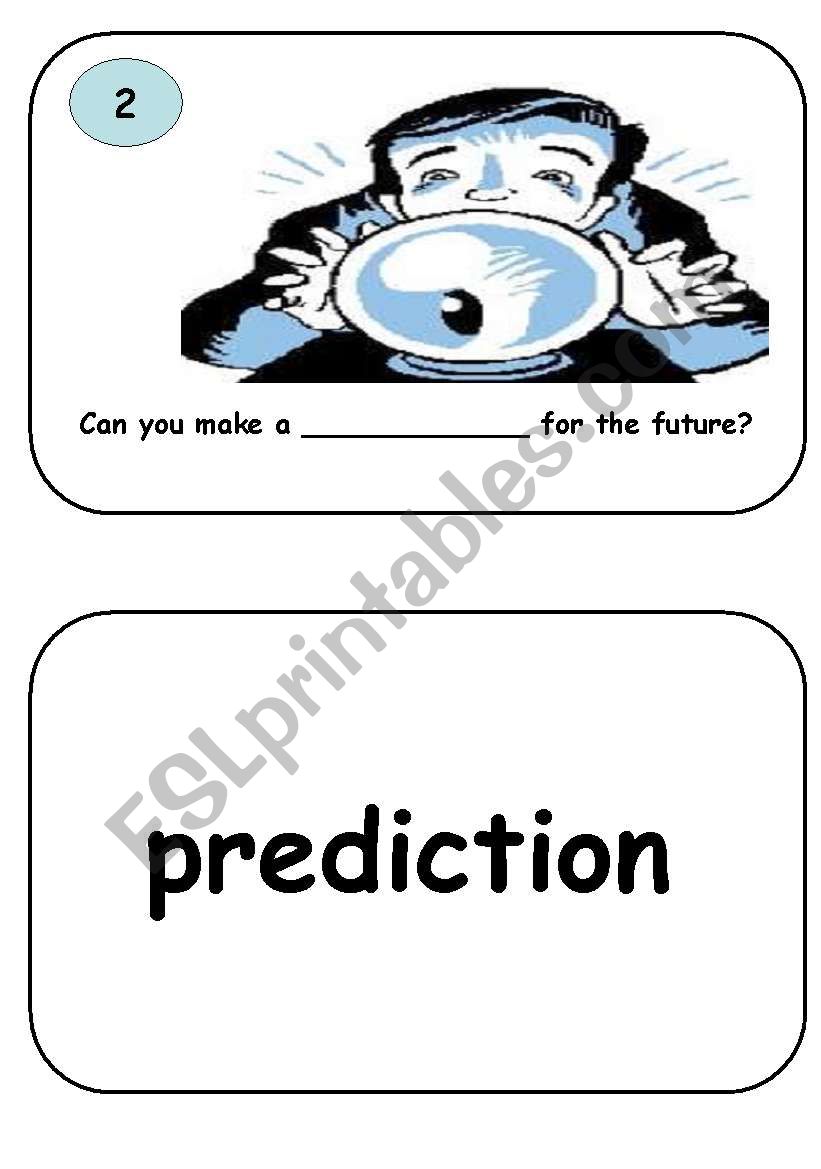 Future Flash Cards 2 of 12 worksheet