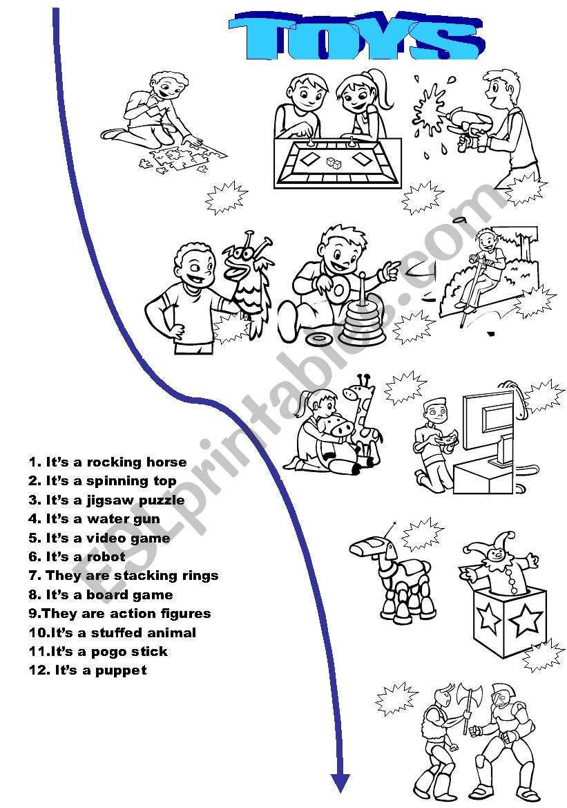 Toys Match worksheet