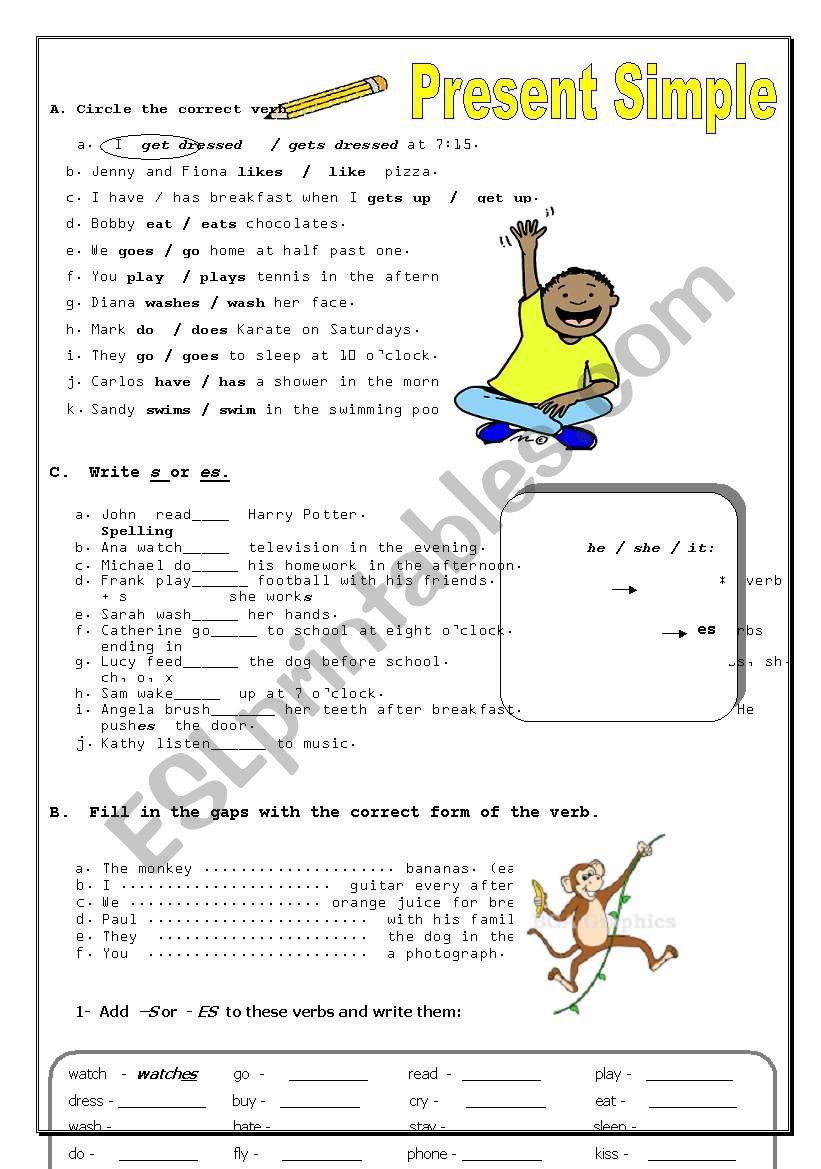 Present Simple worksheet