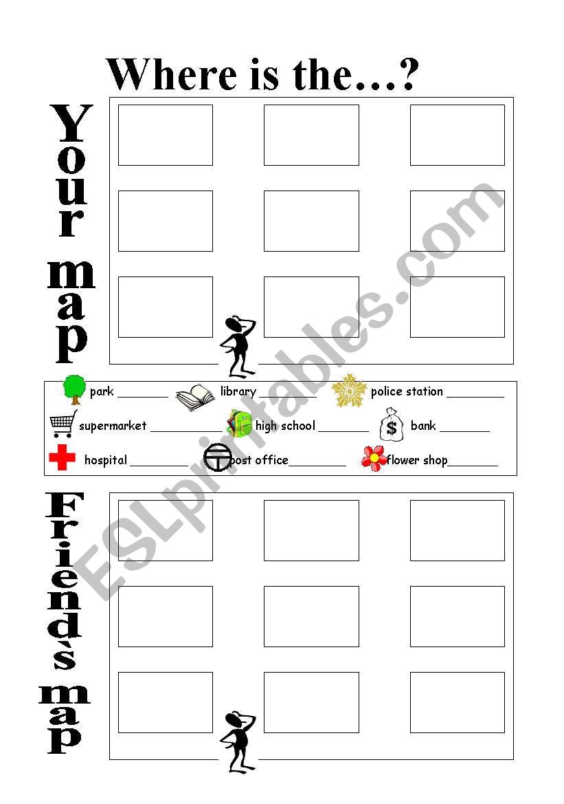 Directions game worksheet