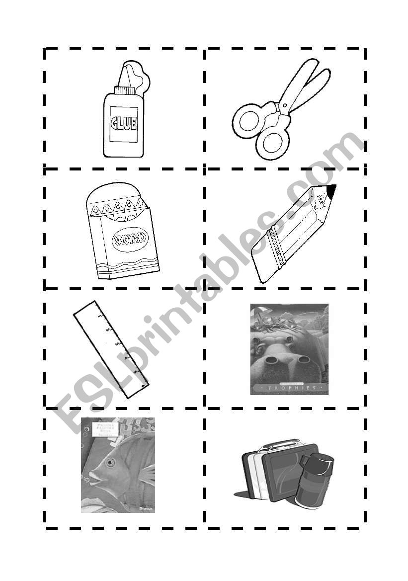 Cut And Glue worksheet