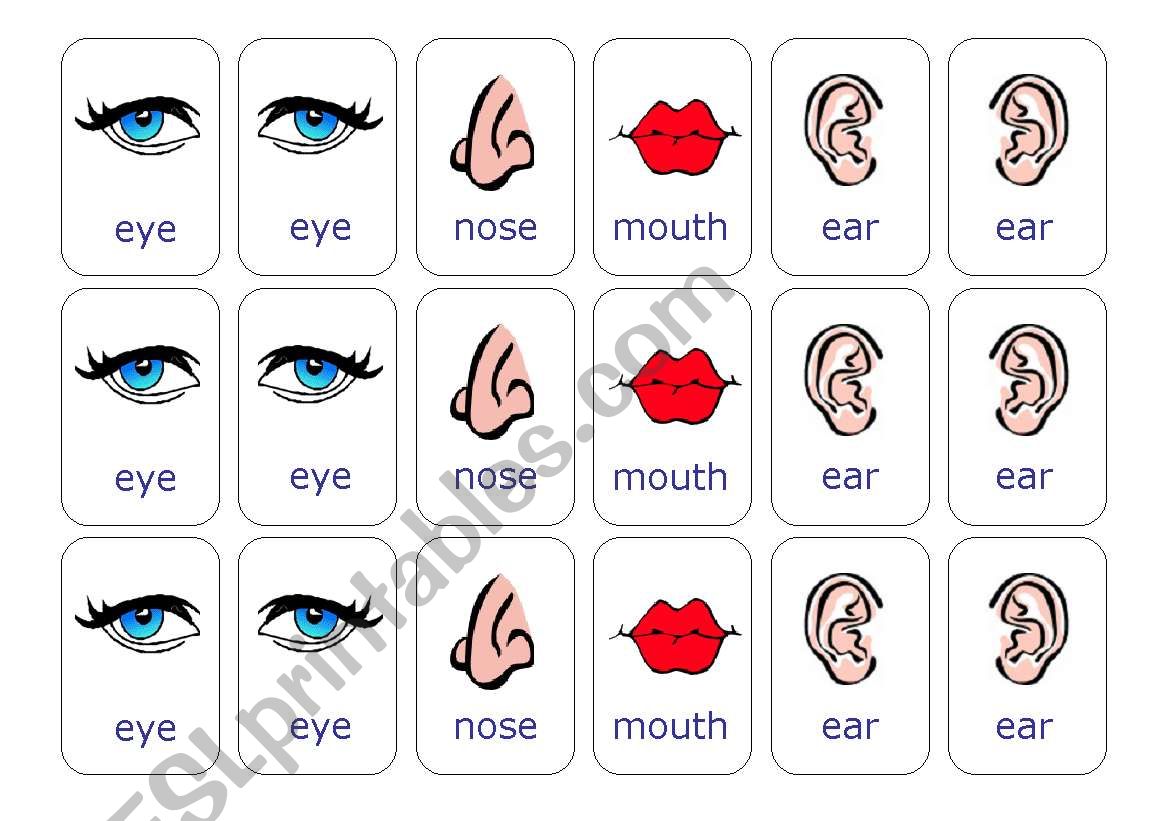 Make a face worksheet