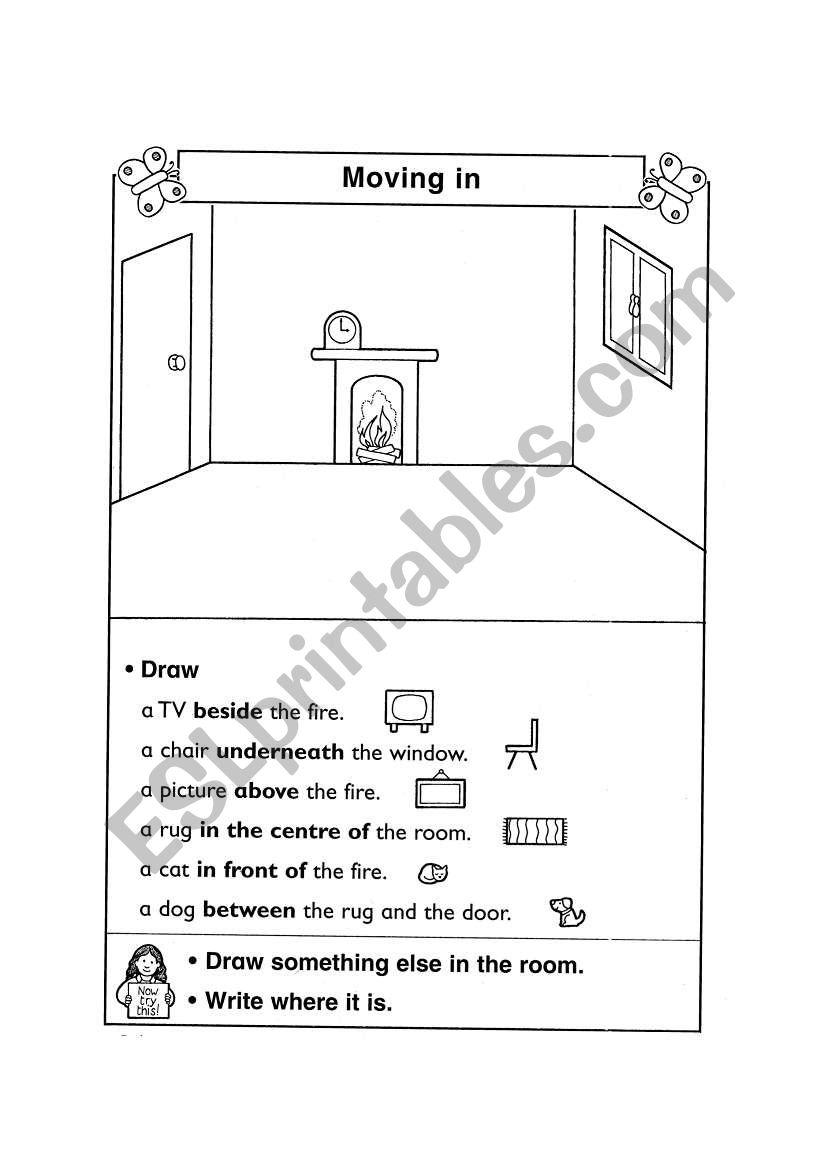 preposition worksheet