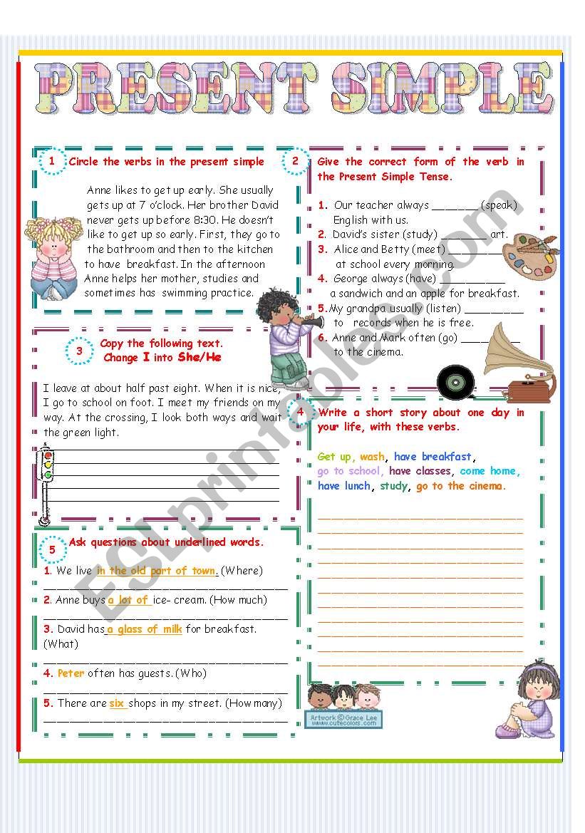 PRESENT SIMPLE worksheet